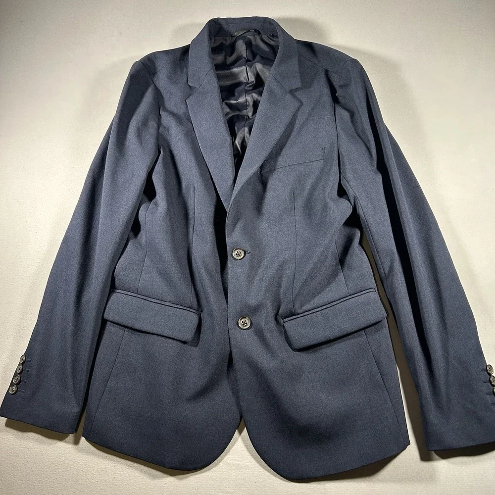 Men's Bluffworks Presidio Slim Fit Blazer Navy 40L Travel Sport Coat